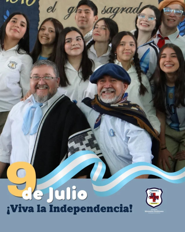 Una jornada de fe, patriotismo y comunidad. 🇦🇷🙏

Vivimos un 9 de Julio muy especial en el instituto. Nos reunimos no solo para celebrar el Día de la Independencia y honrar a los próceres que soñaron una Argentina libre, sino también para cobijarnos bajo el manto de nuestra Tierna Madre, la Virgen de Itatí, en su festividad litúrgica.

En este día de encuentro, también compartimos un cálido ágape institucional entre todos los profesores, reforzando los lazos que nos unen como equipo y familia educativa, una Feria de Platos de la #Promo26 y Merienda Patria. 💙

Agradecemos al Departamento de Ciencias Sociales por la organización del acto y a todos nuestros alumnos y profes que se destacaron brillando como presentadores, bailarines y actores.👏

Deslizá para ver las mejores fotos de este día inolvidable. 📸😉
(Álbum en nuestro Facebook). ¡Viva la Patria! 

#InstitutoRoubineau 
#Acto #9deJulio